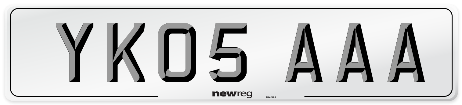 YK05 AAA Number Plate from New Reg